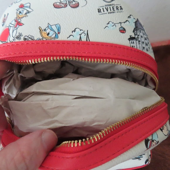 Disney Parks Loungefly Disney Riviera Resort & Spa Mini Backpack New - Picture 4 of 10